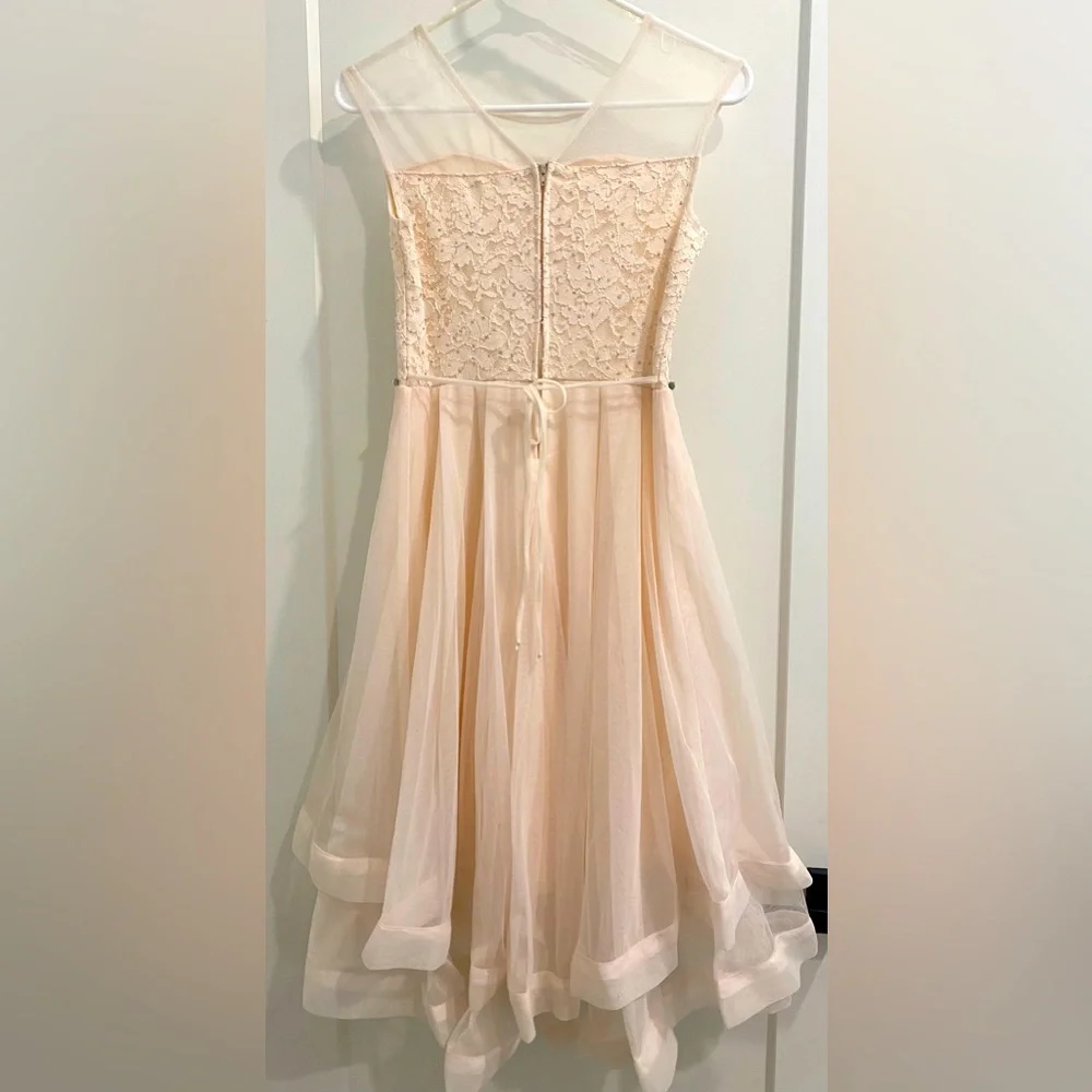 🌺HOST PICK🌺 Speechless Blush Layered Tulle and Lace Dress |Size 14 girls - Picture 4 of 12